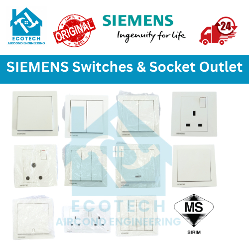 SIEMENS Switches & Socket Outlets- SIRIM Approved | Shopee Malaysia