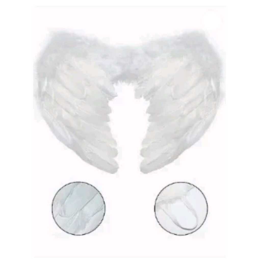Engelsflügel & Heiligenschein Headband Für Kinderkostüme - Echte Federn, Verstellbar, Für Cosplay & Party
