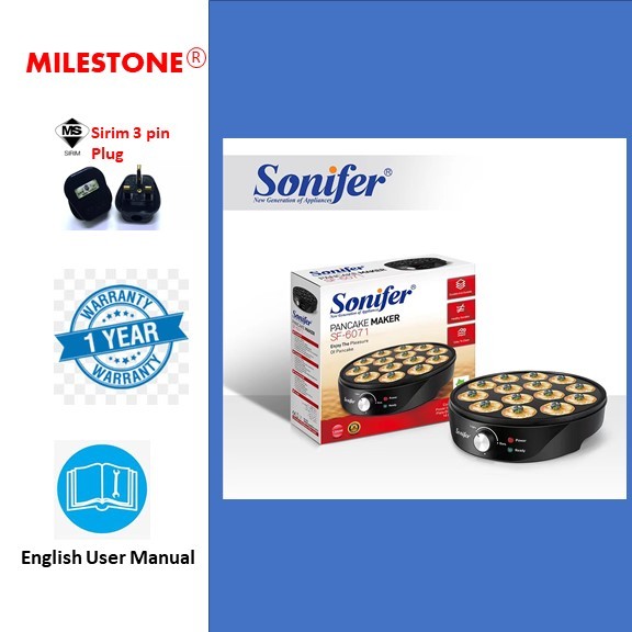 Sonifer Pancake Maker Electric Pan Cake Machine Breakfast 1000w