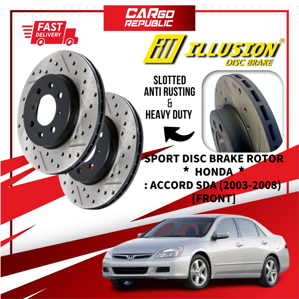 Illusion Sport Disc Brake Rotor Honda Accord Sda (20032008) Front