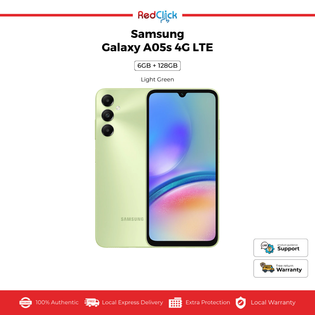 Samsung Galaxy A05s 4G LTE (6GB+128GB) Original Samsung Malaysia Set