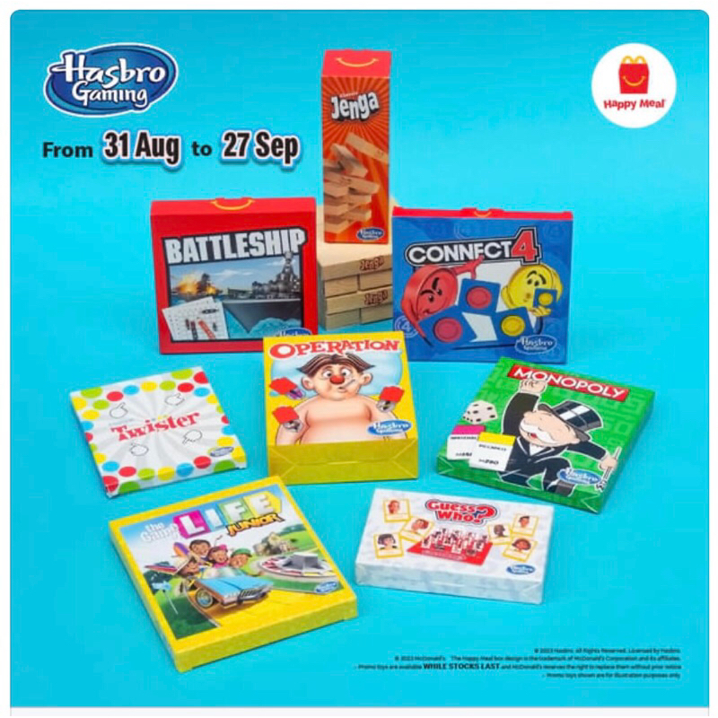 McDonald’s McD Mekdi 2023 Hasbro Gaming Happy Meal Toys MISB | Shopee ...