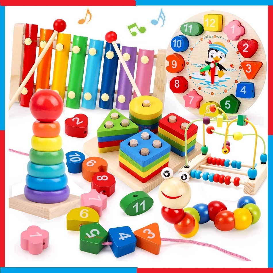 Toy Educational Montessori Building Blocks Early Learning Toy Baby ...