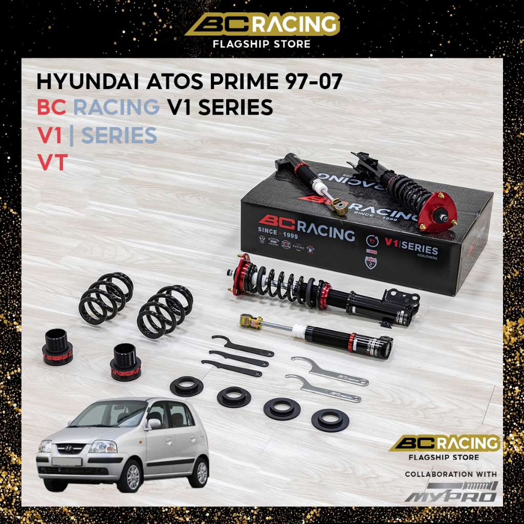 BC Racing V1 Series High Low Soft Hard Adjustable Absorber for Hyundai ...