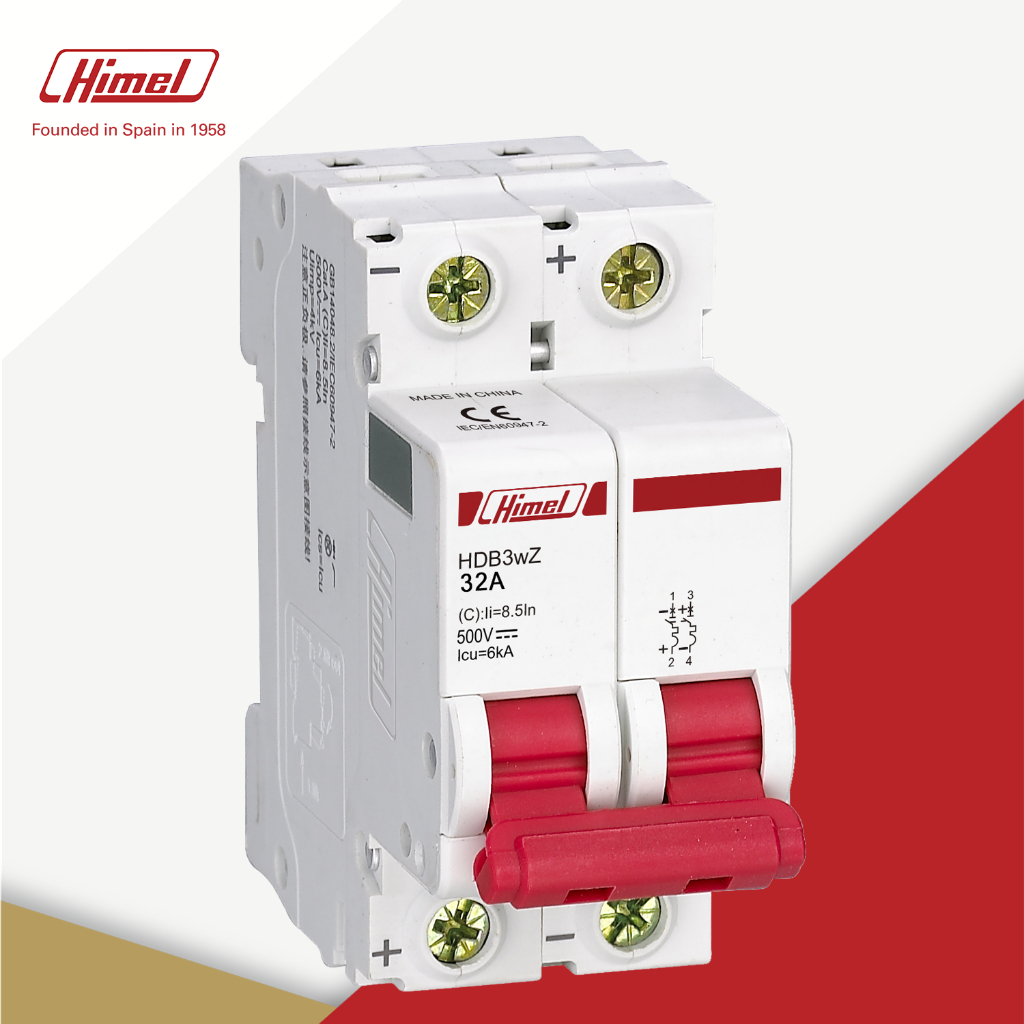 HIMEL 3 Series DC Miniature Circuit Breaker 2P C 6KA 230V Shopee Malaysia