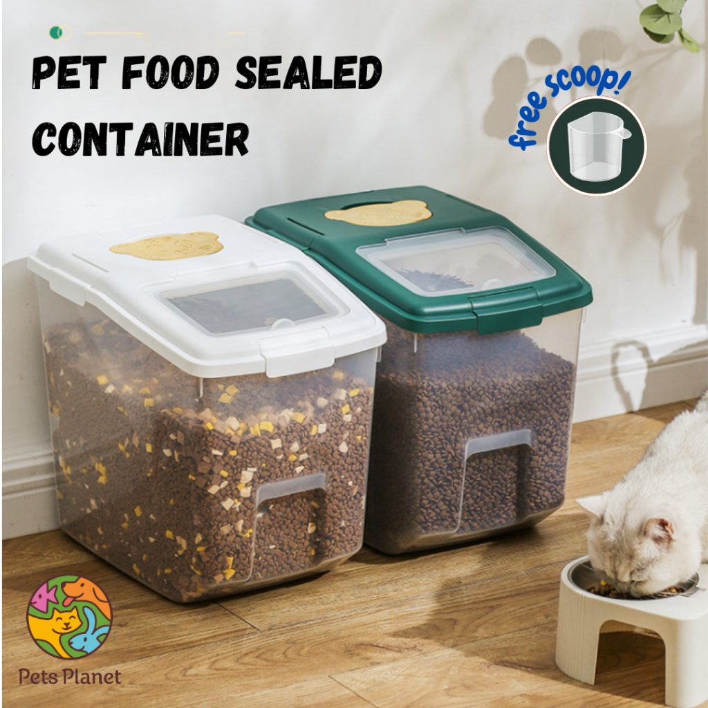 Fully Sealed Pet Food Storage Box Cat Food Container Dog Food