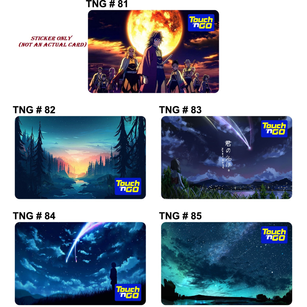 TNG#81~#85 Touch n Go Card Sticker Cover (Waterproof) | Shopee Malaysia
