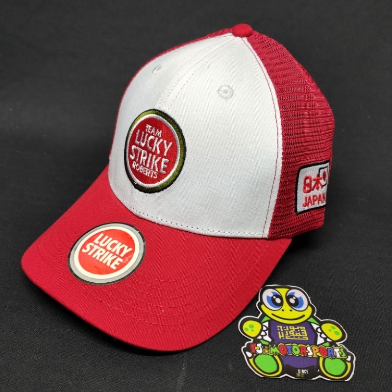 帽子 90s 00s LUCKY STRIKE SUZUKI Racing cap High Grade Quality .Lucky.Strike. Snapback Cap Retro Style