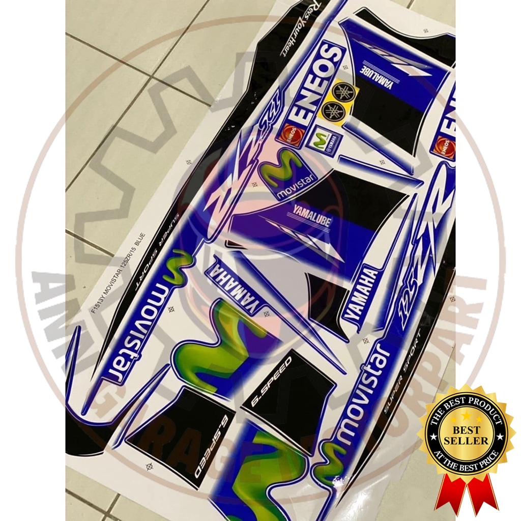 STICKER BODY SET COVERSET 125ZR ORIGINAL MORITAKA MOVISTA YAMAHA ...