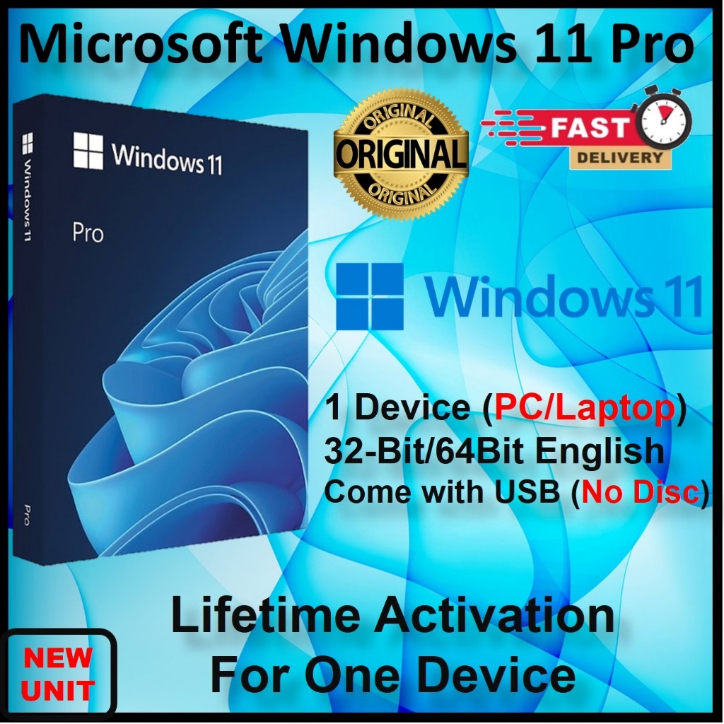 Windows 11 Professional Lifetime Activation Key (1 Device) Shopee