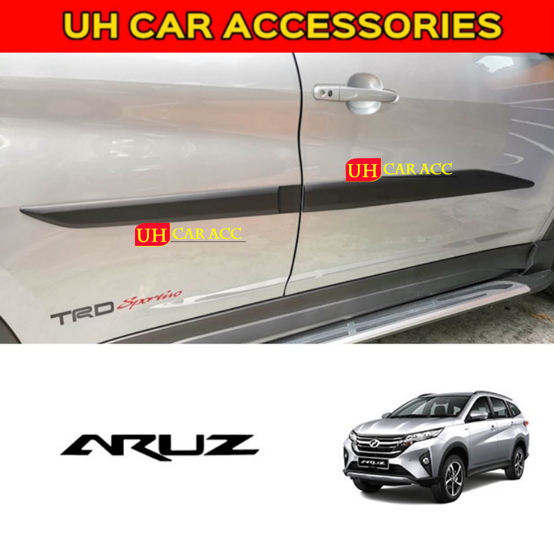 PERODUA ARUZ ABS DOOR SIDE BODY MOULDING MOLDING PROTECTOR (BLACK