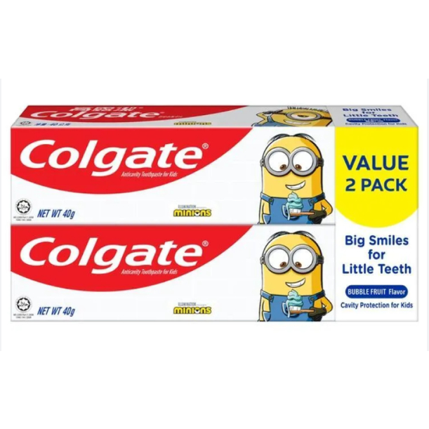ORIGINAL LOCAL STOCK Colgate Kids Minion Toothpaste 40g Pack of 2 ...