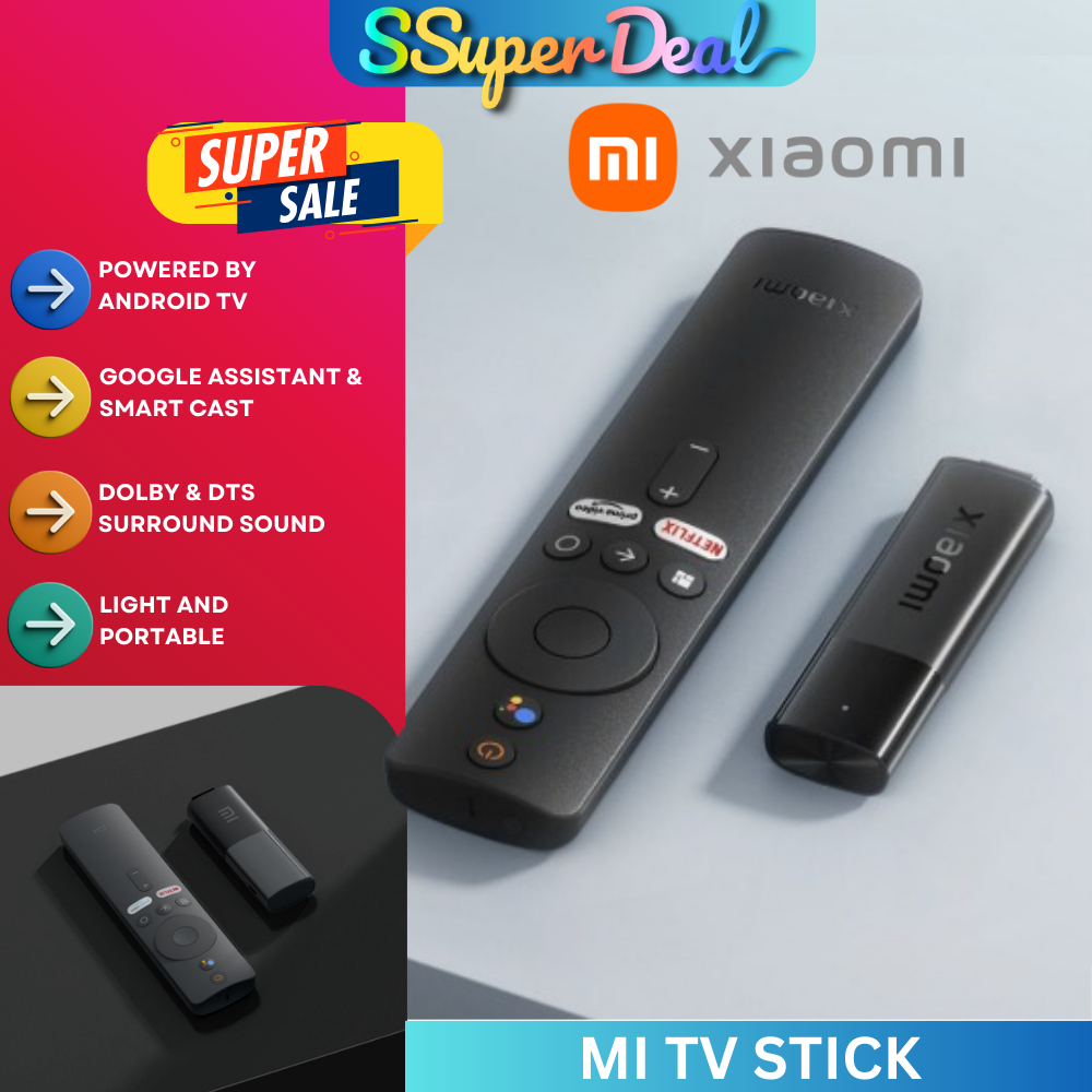 Global Version Xiaomi Mi TV Stick 4K Google Assistant Android TV 11 2G