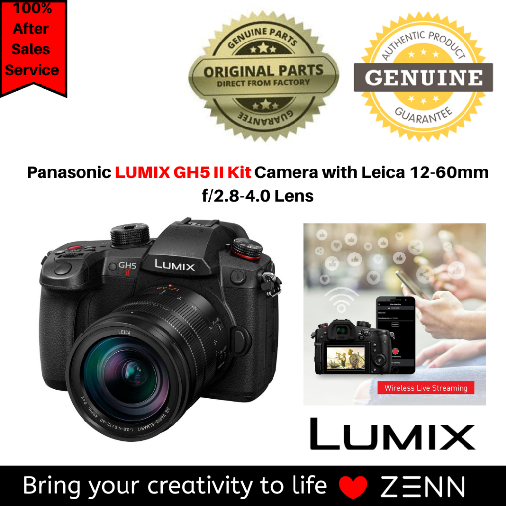 Panasonic Lumix GH5M2 Mirrorless Camera Body 12 60mm F2 8 4 0 Leica Lens DC GH5M2LGA Shopee