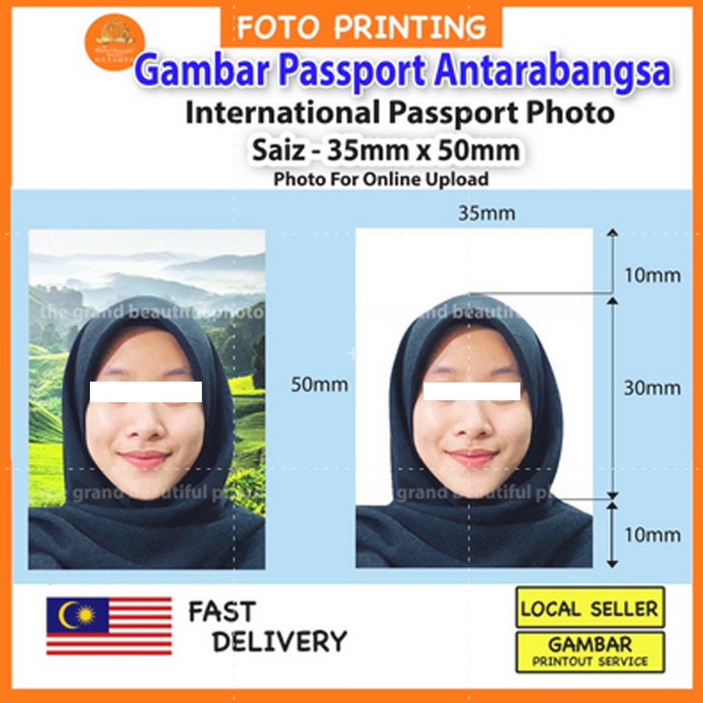 International Passpor Photo / Visa Photo | Shopee Malaysia