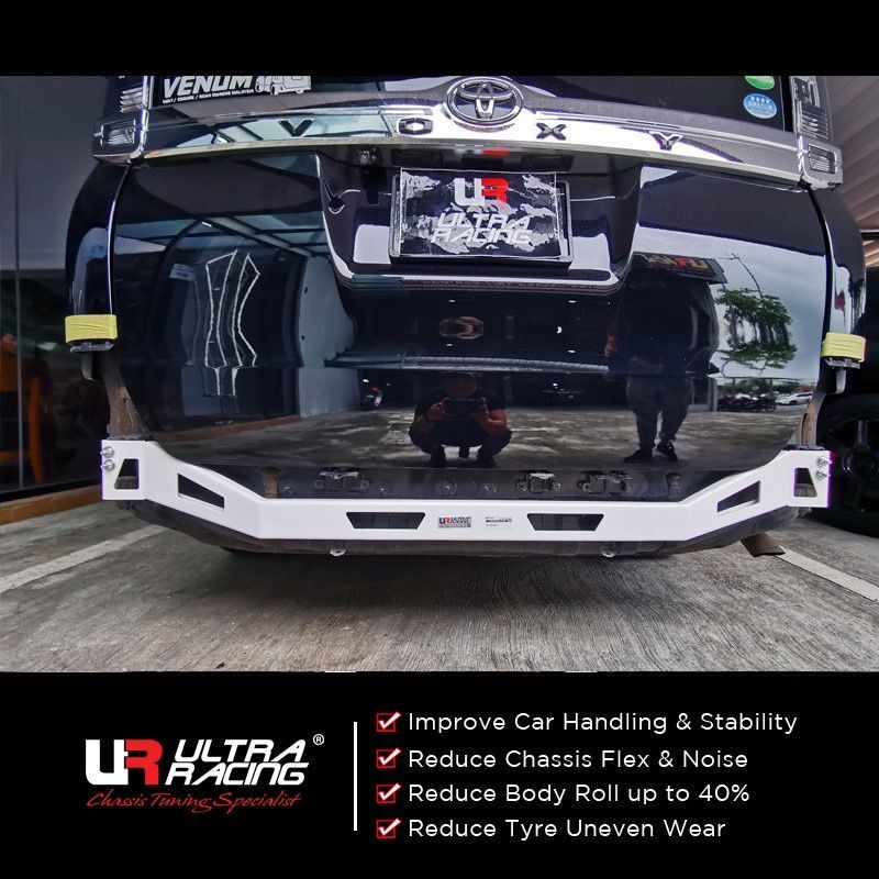 Toyota Voxy (R80) 1.8 '17 (2WD)- Rear Anti Collision Bar 2 Point Ultra ...