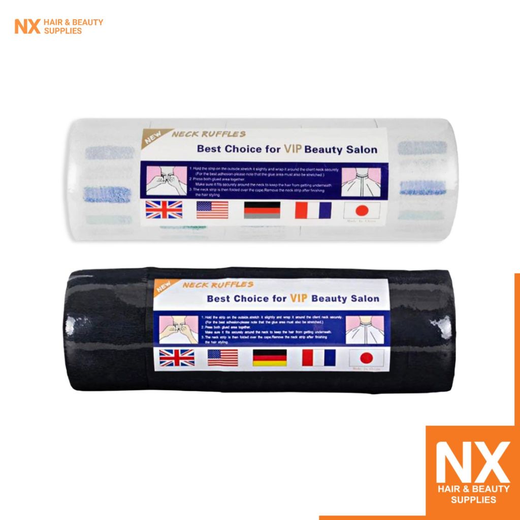 Neck Ruffles Neck Tissue Barber Neck Tissue (White & Black) | Shopee ...