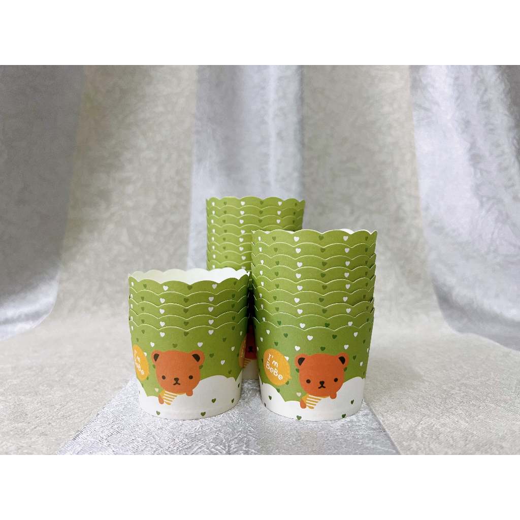 50+- pcs/Roll Colorful Small Paper Cup for Muffin Cup Bekas Kek CupCake ...
