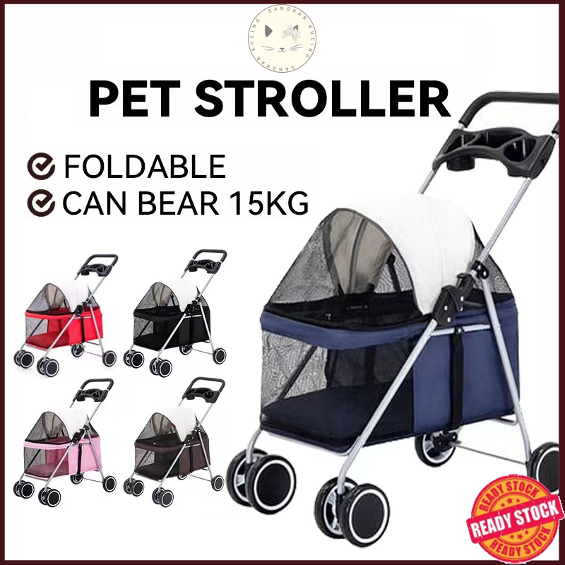 Pet Trolley Foldable Trolley Pets Stroller Puppy Stroller Cat Stroller