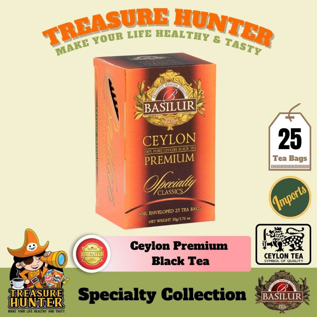 Basilur Specialty Collection Ceylon Premium Black Tea (Orange Poke) 25E ...