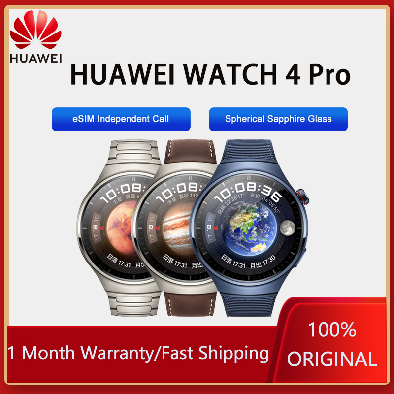 HUAWEI WATCH 4 Pro Smartwatch eSIM Cellular Calling ECG Analysis