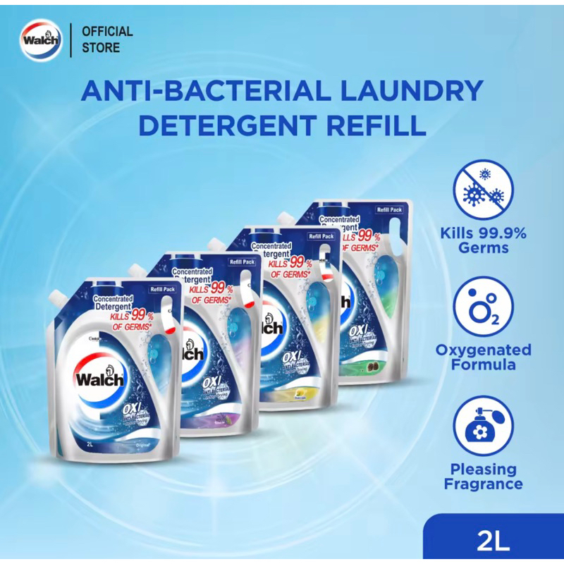 Walch Antibacterial Laundry Detergent Refill 2L Shopee Malaysia