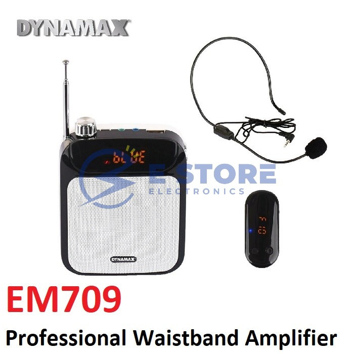 DYNAMAX EM709 UHF Wireless Mic Waistband Amplifier Shopee Malaysia