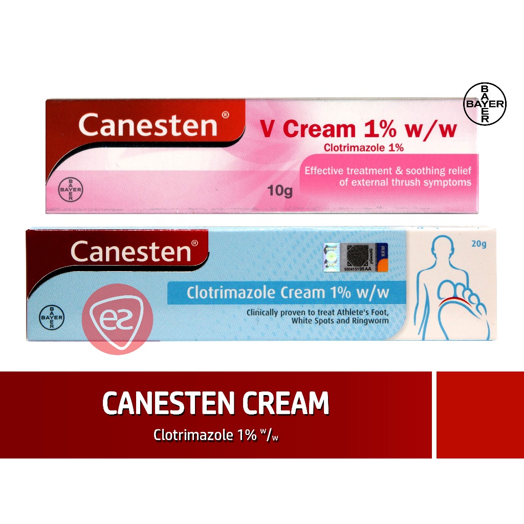 CANESTEN CLOTRIMAZOLE 1 W/W CREAM 20G / CANESTEN V CREAM 10G (NEW