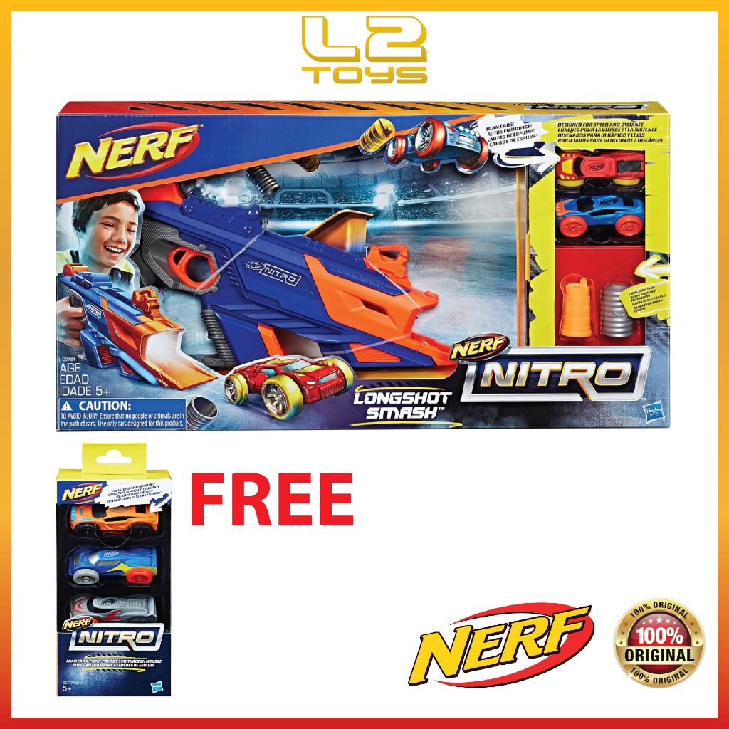 NERF NITRO LONGSHOT SMASH CARS BLASTERS C0784 Shopee Malaysia
