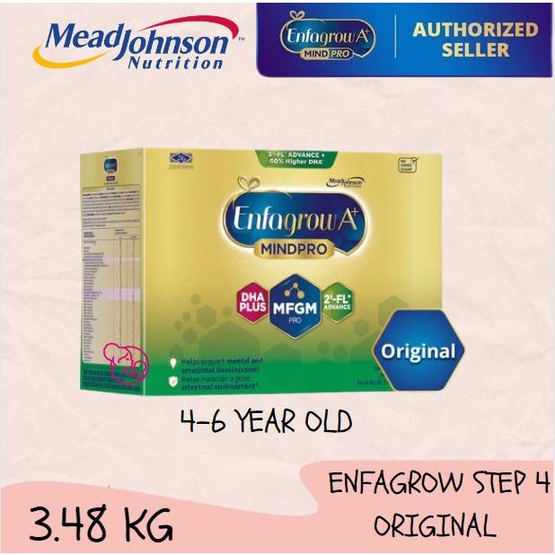 Mead Johnson Enfagrow A+ Step 4 Original / Vanilla 3.48kgEXP10/2025