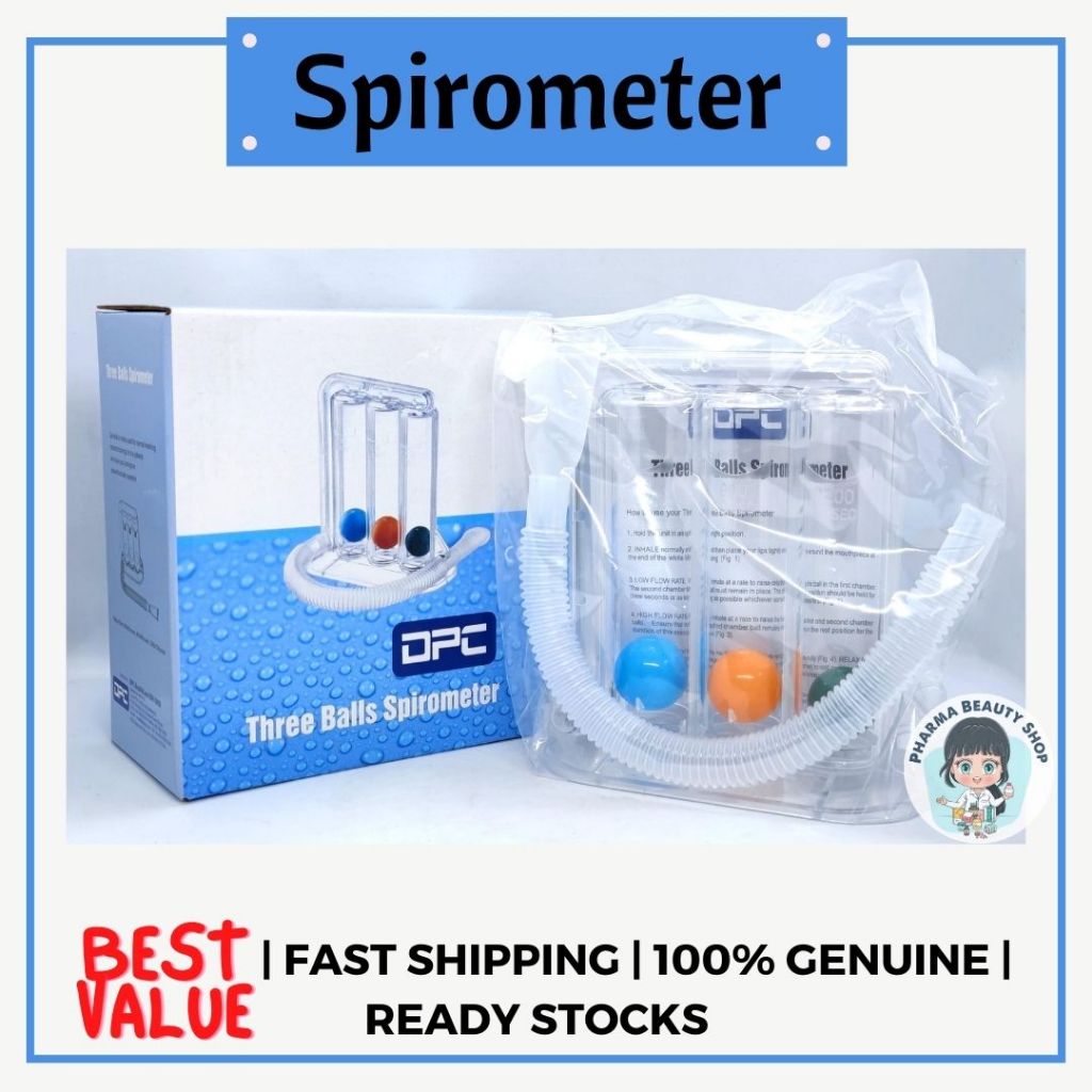 Incentive Spirometry (with 3 balls) / Spirometer / Deep Breathing ...