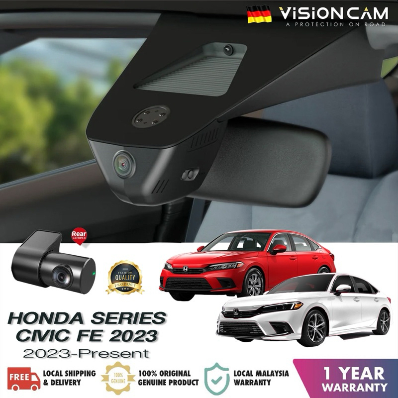 🔥4K UHD Premium DashCam🔥Vision Cam For Honda Civic FL5 FE 20222024 1.5