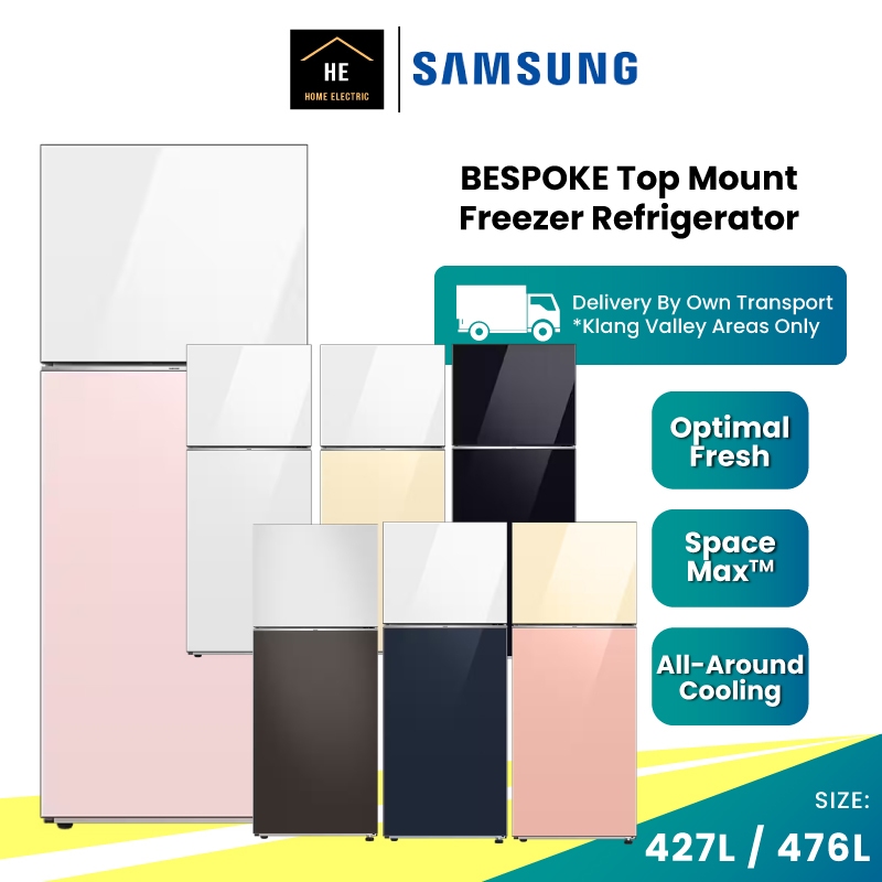 Samsung 427L / 476L BESPOKE Top Mount Freezer Refrigerator with Optimal