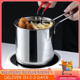 Deep Fryer Pan Oil Strainer, Japanese Deep Frying Pot