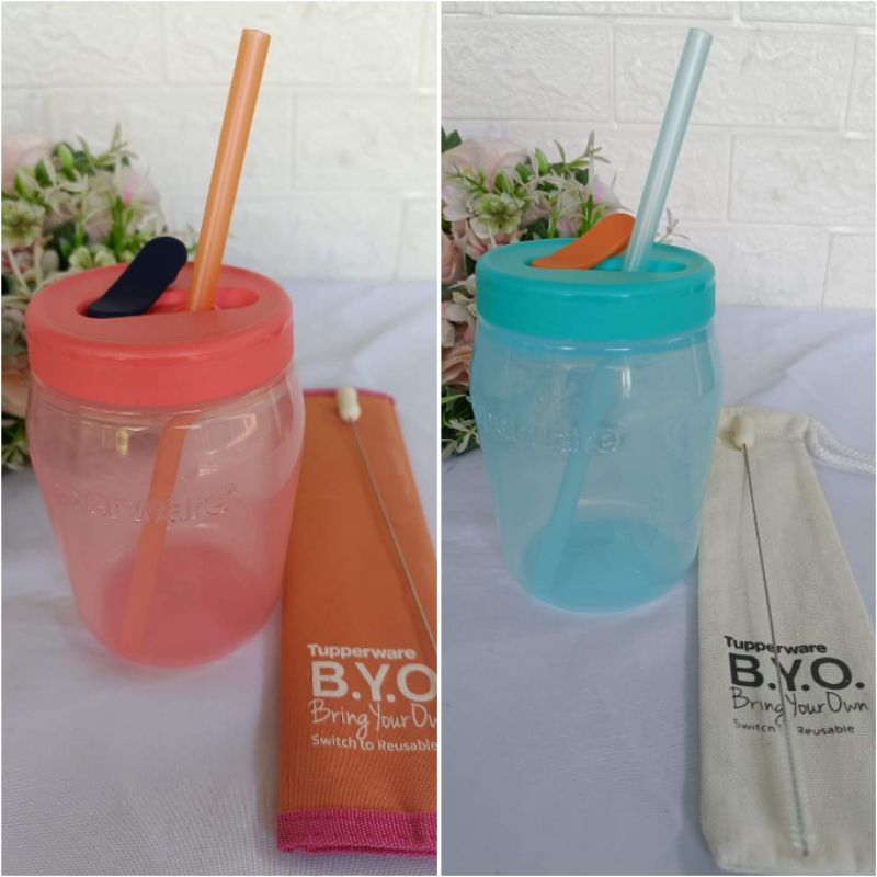 Tupperware Jar cover with straw opening 1pc | Shopee Malaysia