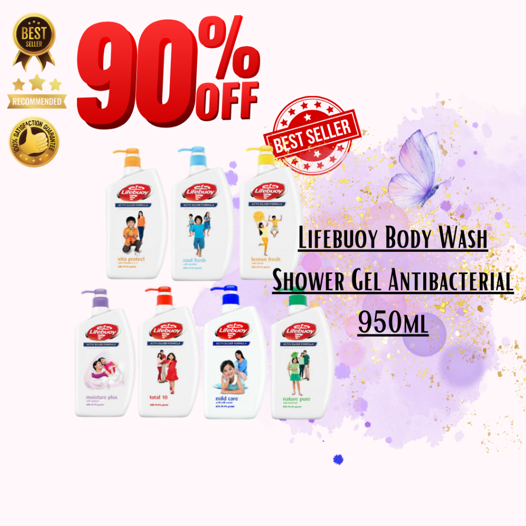 Lifebuoy Body Wash Shower Gel Antibacterial 950ml Shopee Malaysia
