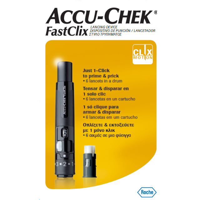 AccuChek Fastclix Lancing Device + 1 Drum Expiry Date 20261231