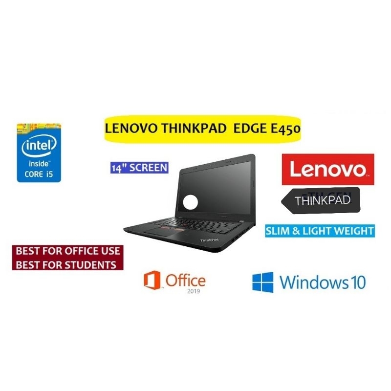 Lenovo ThinkPad E450 Notebook //INTEL CORE I3-4005U//RAM 8GB DDR4