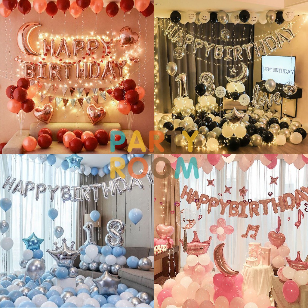 【24 hours delivery】Happy Birthday 🎉🎉Balloon Theme Decoration Set