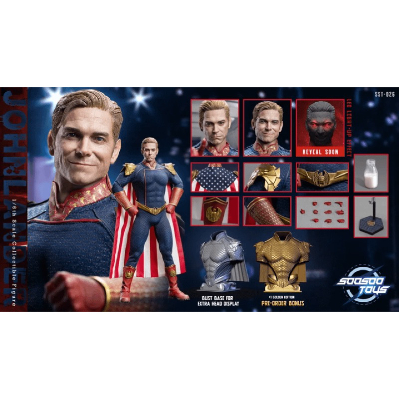 [MIB] SOOSOOTOYS HOMELANDER (JOHN LANDER) 1/6 ACTION FIGURE | Shopee ...