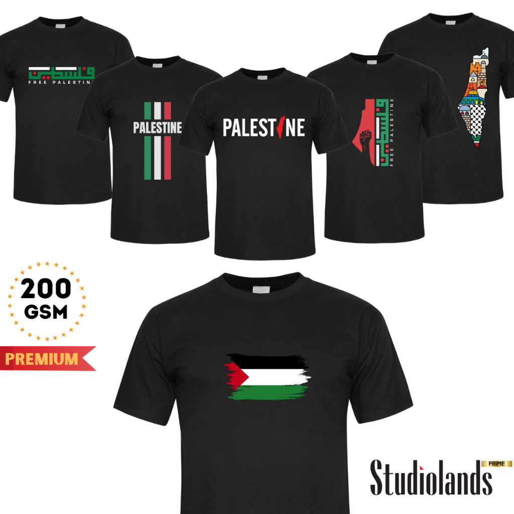 Baju Palestin Dewasa T Shirt Palestin Black Palestine T Shirt Free 