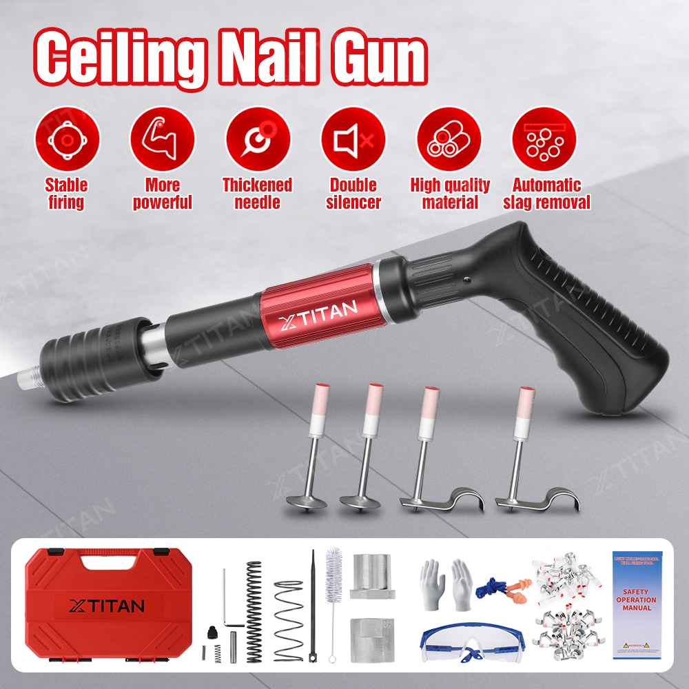 XTITAN 7.2mm Nail Gun Powerful Fast Fastening Tool Multifunction Nail