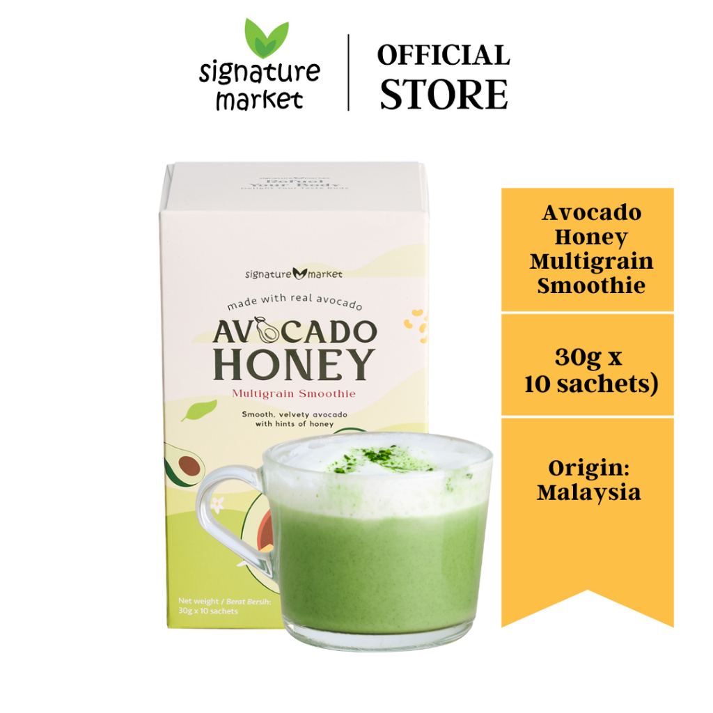 Signature Market Avocado Honey Multigrain Smoothie (30g x 10 sachets ...