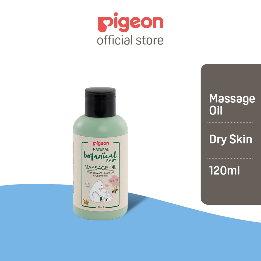 PIGEON Natural Botanical Baby Massage Oil 120ml Shopee Malaysia
