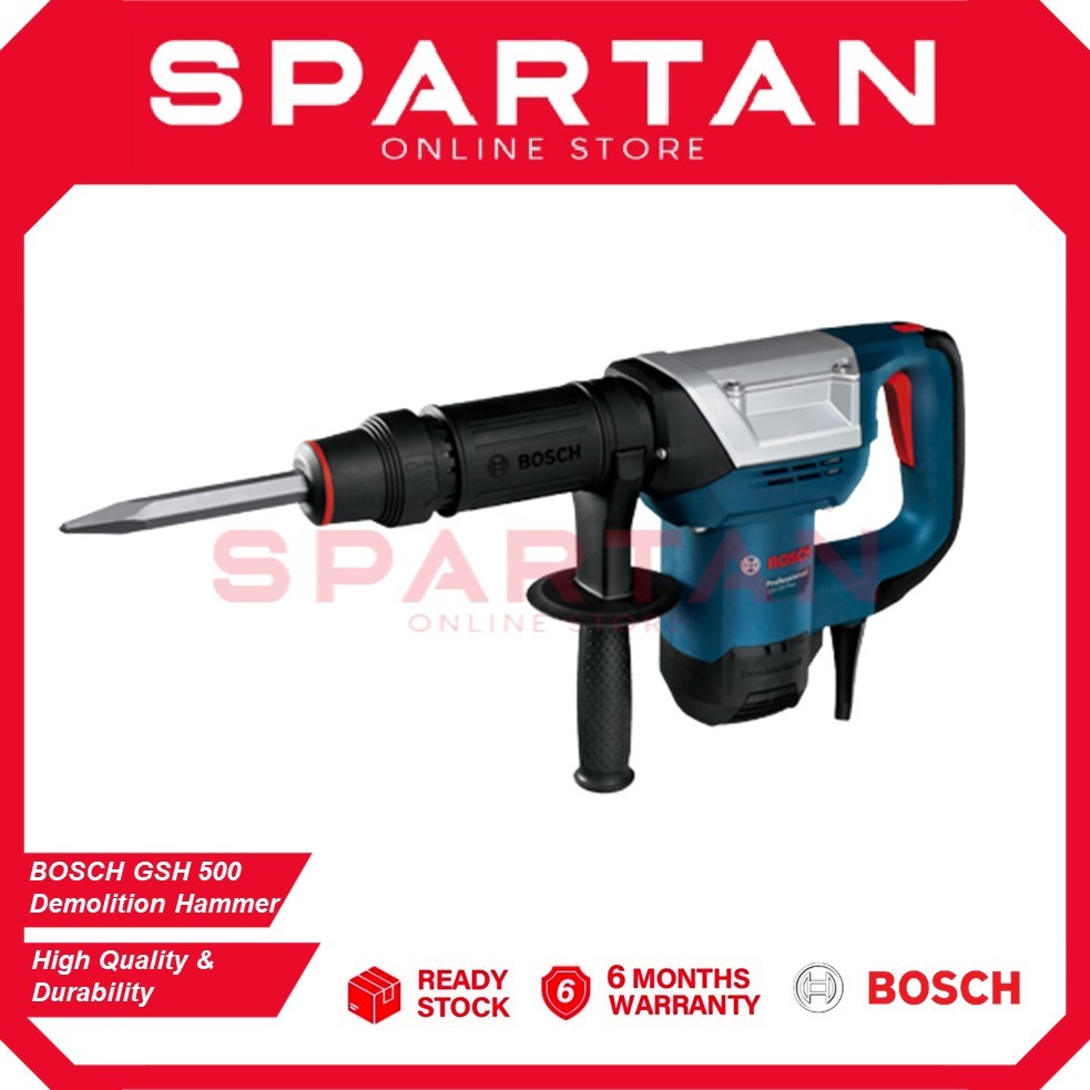 BOSCH GSH 500 (GEN 2) 7.8J Demolition Hammer With Hex Professional ...