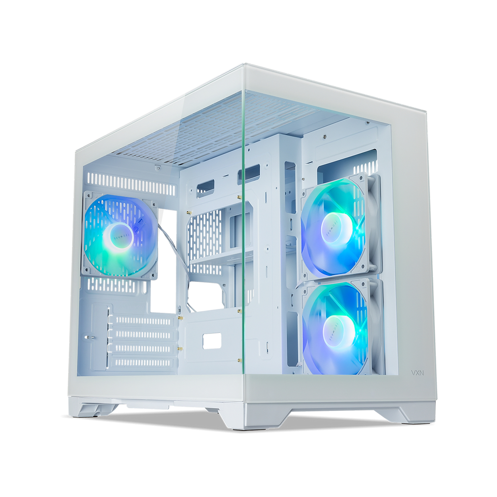 Tecware VXN2 VXN EVO Full Glass Gaming Casing MATX Dual Chamber Seaview ...