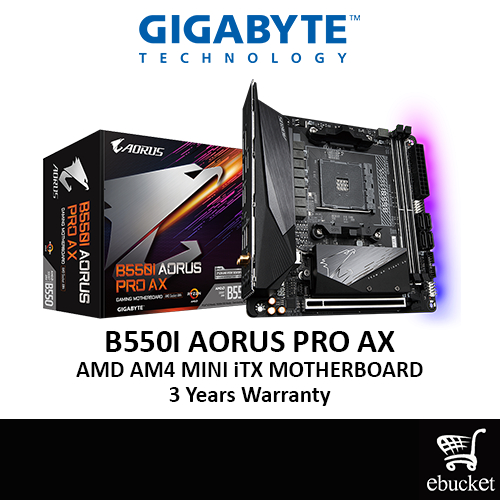 GIGABYTE B550I AORUS PRO AX AMD Socket AM4 (MINI-ITX) MOTHERBOARD ...