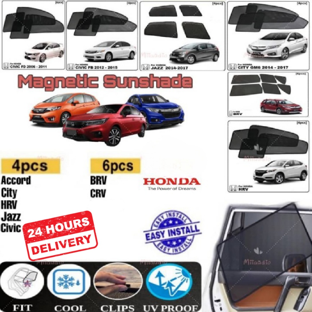 Honda Sunshade ACCORD BRV CRV CIVIC HRV 2022 JAZZ CITY GM GN