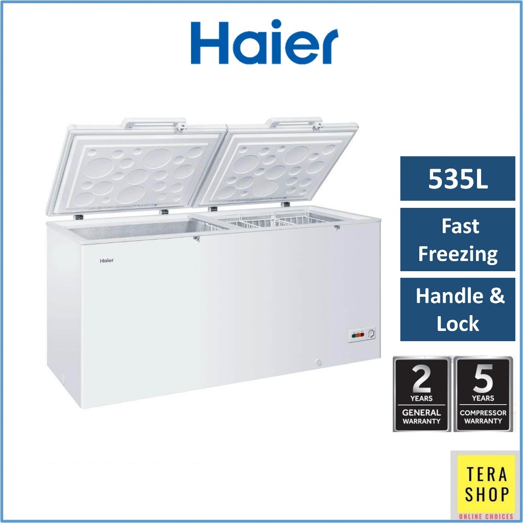 Haier BD568HP 535L Dual Mode Chest Freezer Peti Beku Shopee Malaysia