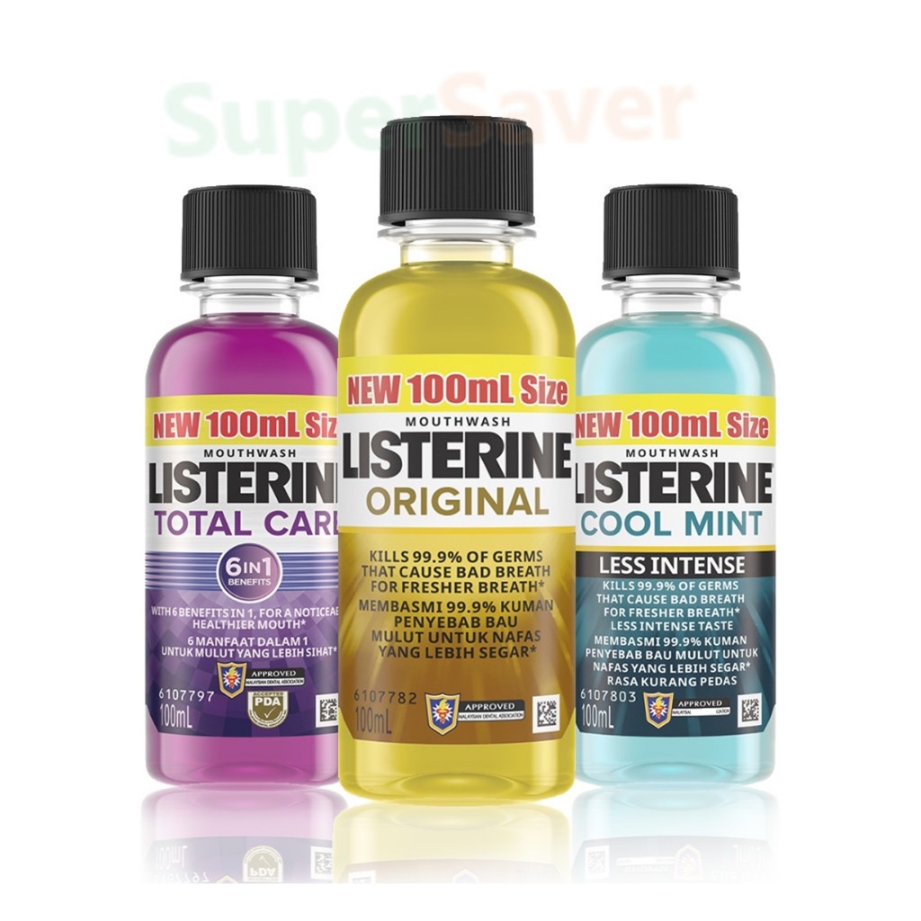 Listerine Mouthwash 3 Variants (100ml) Shopee Malaysia